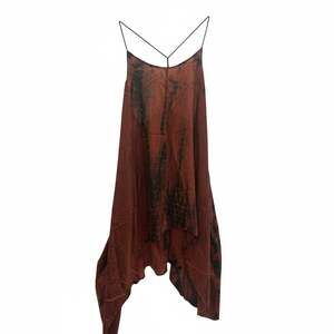 FARA Boutique Zen Dress 100% Silk Masala Tie Dye High-Low Slip Dress